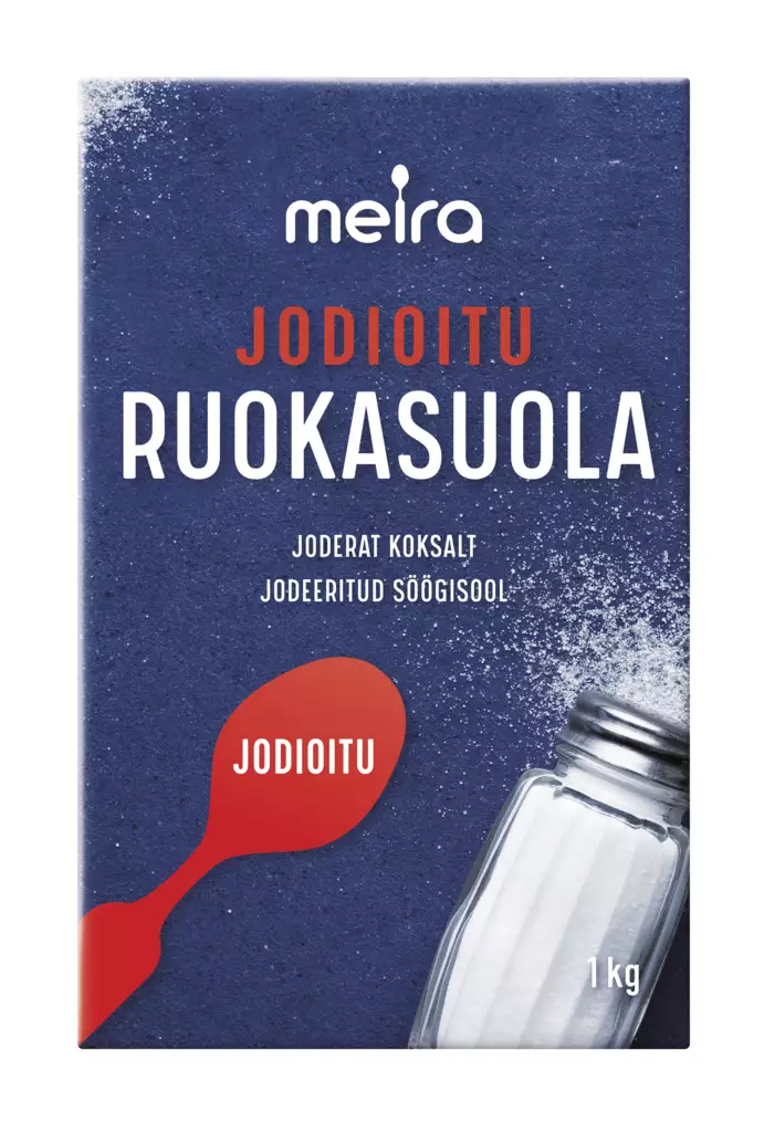 Meira Ruokasuola jodioitu 1kg - Suolat - 6414201631033 - 1