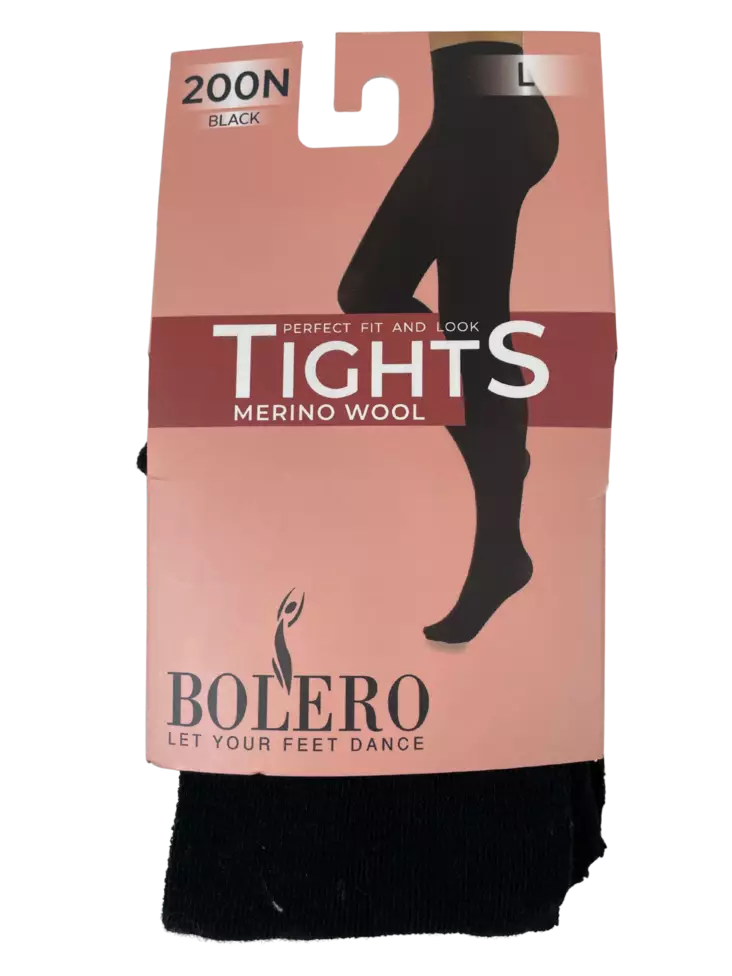 Merinovillasukkahousut L Musta - Naisten sukat ja sukkahousut - 6438159900393 - 1