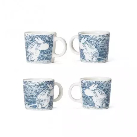 Mini muumimuki lumituisku 4KPL/PKT - Mukit ja kahvikupit - 6411801007763 - 1