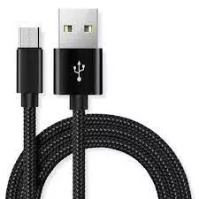 Mobia punottu kaapeli microusb, 1m, musta - Puhelintarvikkeet ja laturit - 6430076521453 - 1