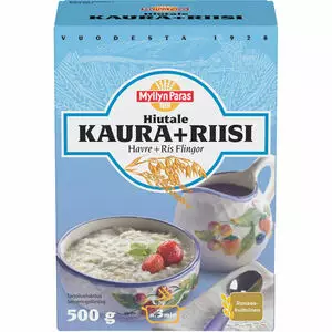 Myllyn Paras Kaura+Riisi Hiutale 500g - Pastat, riisit ja jauhot - 6417700052903 - 1