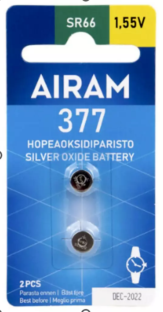 Nappiparisto 377/sr66 1,55v 2bl - Nappiparistot - 6435200262493 - 1