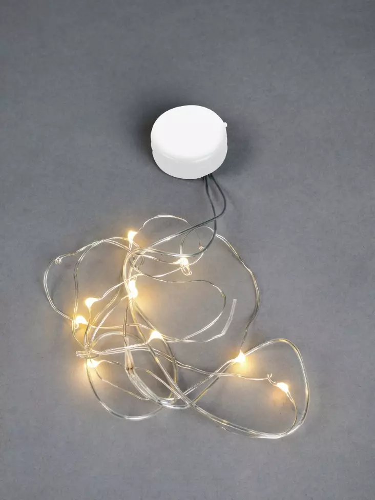 Nappi valolanka 90cm led 10 b/o - Jouluvalot - 6435200208163 - 1