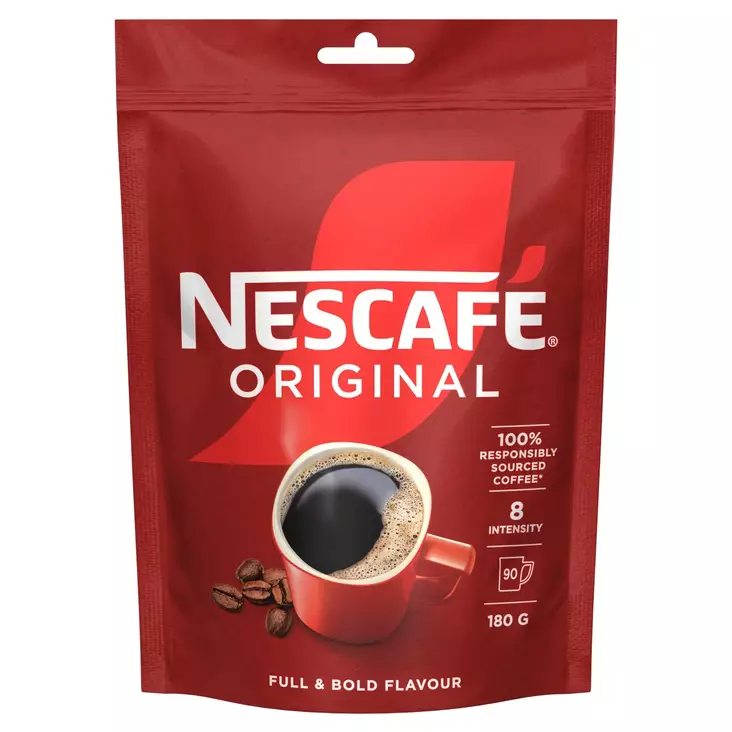 Nescafé Original pikakahvi 180g täyttöp. - Elintarvikkeet - 7613037099423 - 1