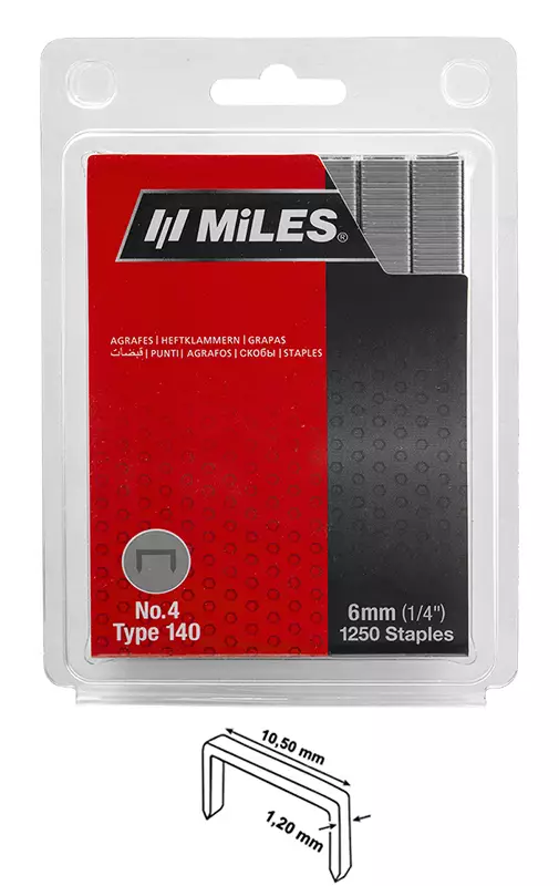 Niitti no.4 6mm 1250kpl miles - Niitit - 8901057901253 - 1