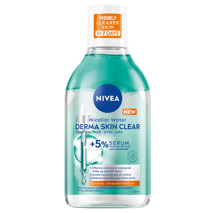 Nivea face derma skin misellivesi 400ml - Kasvovedet ja kasvojen puhdistusaineet - 4006000173313 - 1