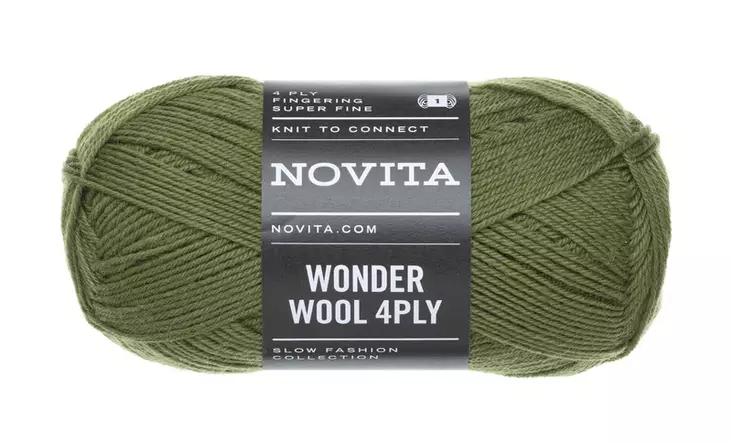 Novita Wonder Wool 4PLY 306 50g sammal - Langat - 6412618206073 - 1