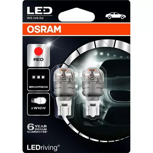 OSRAM LEDriving Red W16W - Led ajovalot ja polttimot - 4052899381933 - 1