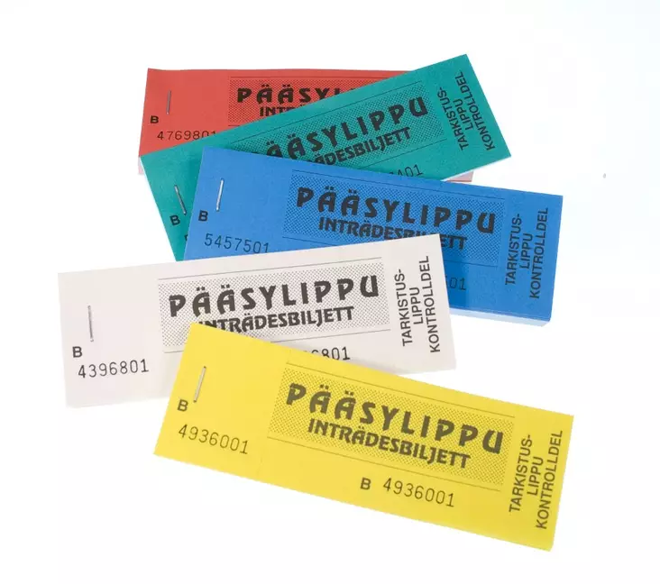 Pääsylippu numeroitu 100kpl nide - Vihkot, lehtiöt, muistikirjat - 6417027123003 - 1