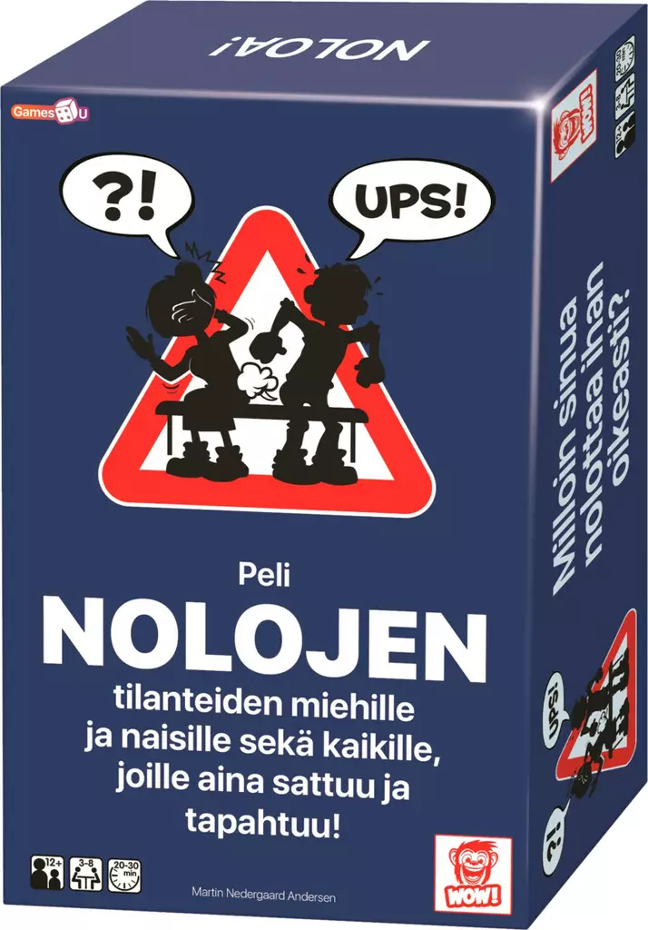 Peli nolojen tilanteiden miehille ja naisille sekä kaikille, joille aina sattuu ja tapahtuu! - Lautapelit ja seurapelit - 7350077662483 - 1