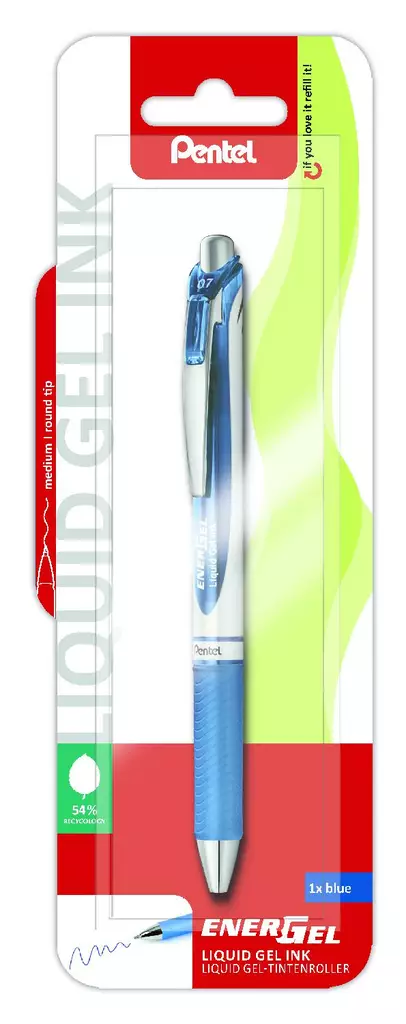 Pentel Geelikynä energel 0.7mm sin.kp - Mustekynät ja geeliikynät - 4016284320273 - 1