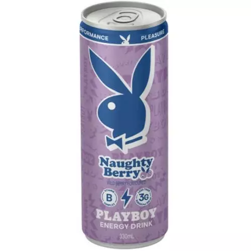Playboy Naughty Berry Energy Drink 330ml - Energiajuomat - 850070832113 - 1