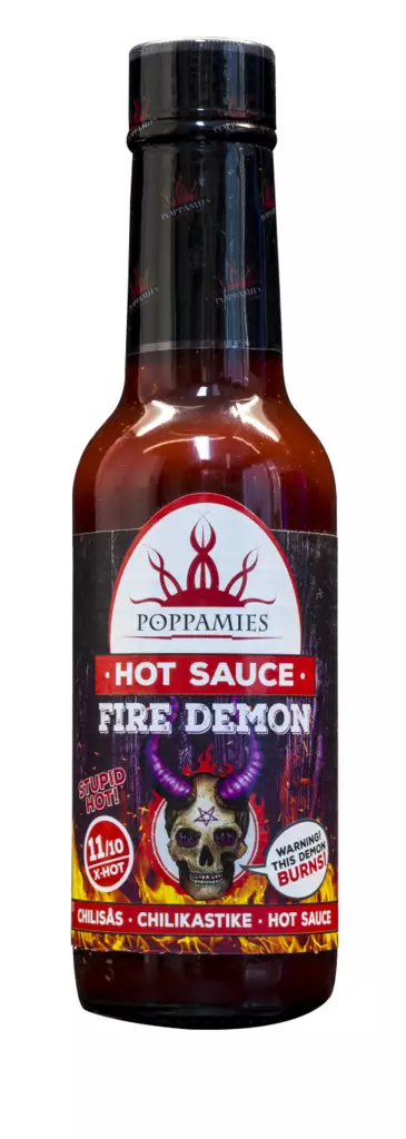 Popppamies hot sauce fire demon 150ml - Majoneesit,maustekastikkeet ja tahnat - 6430034016663 - 1