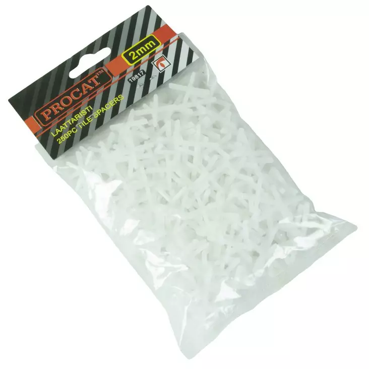 Procat Laattaristi 250 kpl / pss - 2 mm - Muuraus-ja laatoitustarvikkeet - 6420610198173 - 1