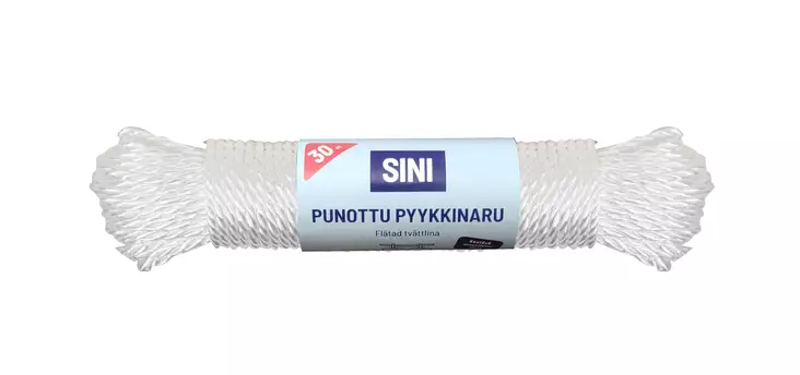 Punottu pyykkinaru 25 m (5mm) - Pyykinkuivaustarvikkeet - 6423800014123 - 1