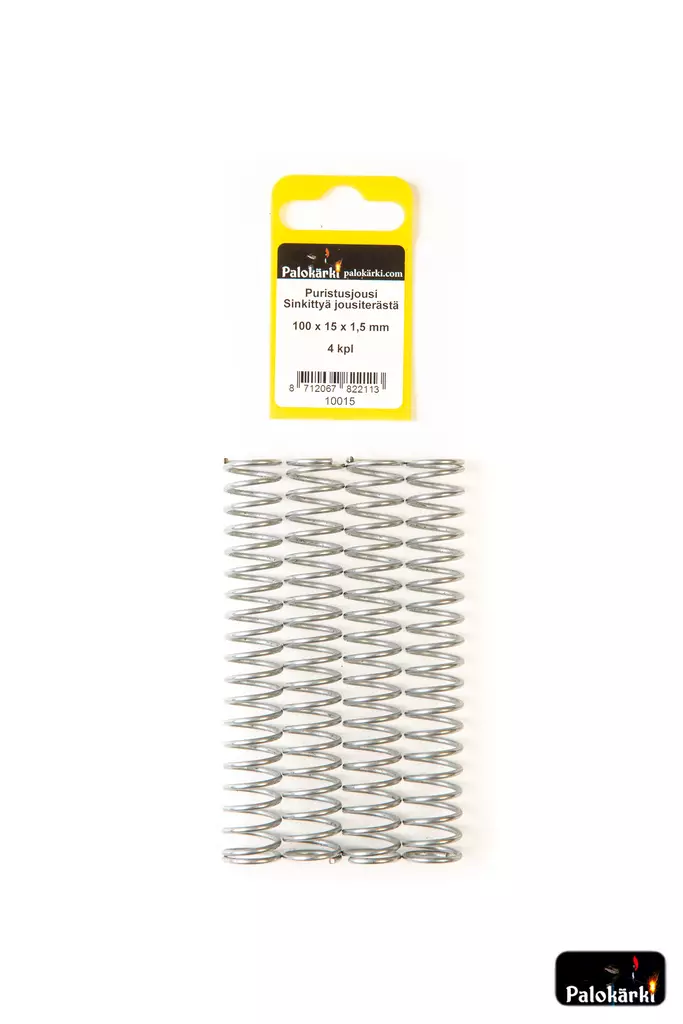 Puristusjousi sinkittyä jousiterästä 100x15x1,5mm 4kpl - Muut kiinnitystarvikkeet ja lajitelmat - 8712067822113 - 1