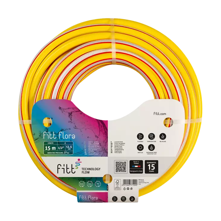 Puutarhaletku flora 1/2" 25m kiertymätön - Puutarhaletkut - 8011963771113 - 1