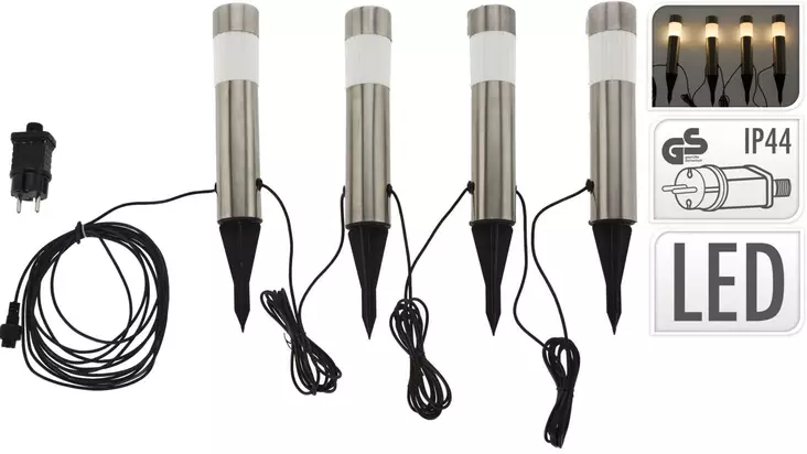 Puutarhavalot 4KPL IP44 33cm - Pihakoristeet - 8720573178563 - 1