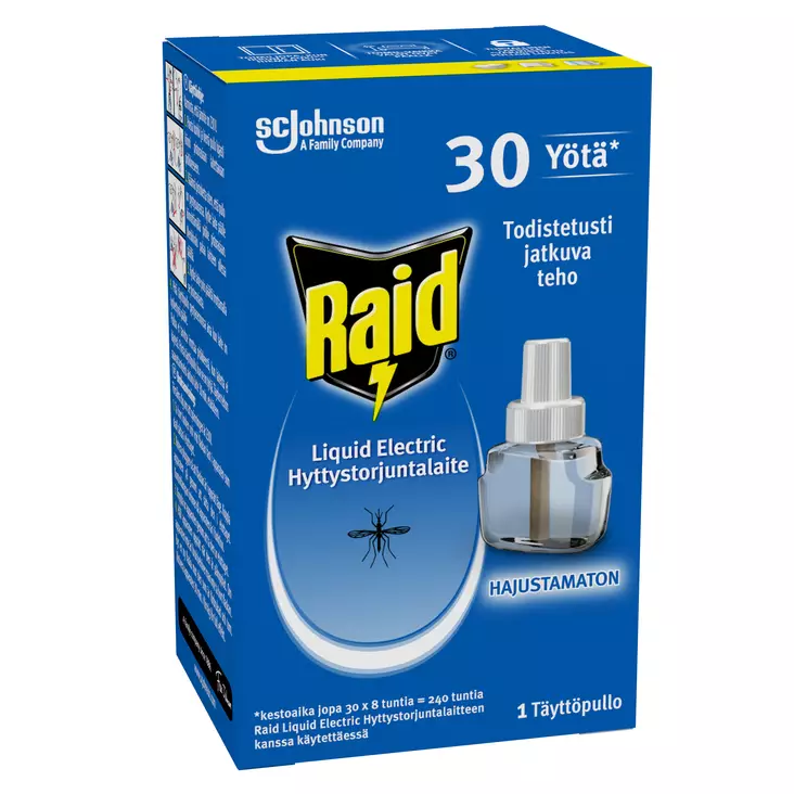 Raid Liquid Electric täyttöpakkaus - Hyttysten karkoitus - 5000204803723 - 1