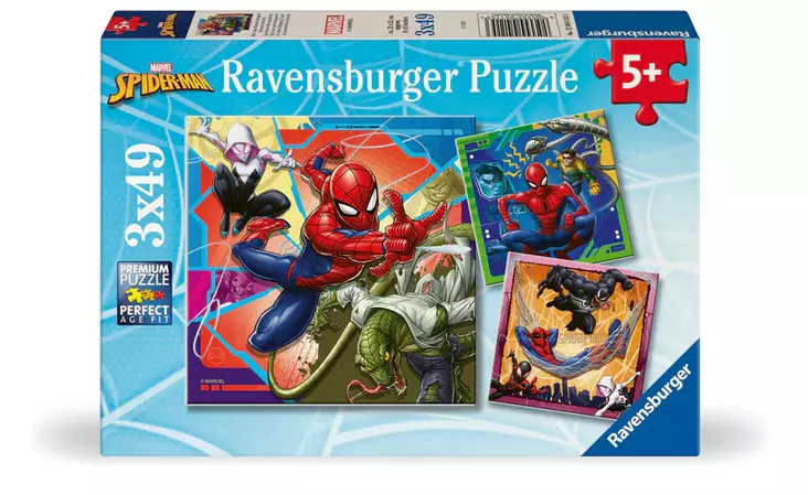 Ravensburger Palapeli Marvel Spider Man 3x49p - Palapelit ja pulmapelit - 4005555041153 - 1