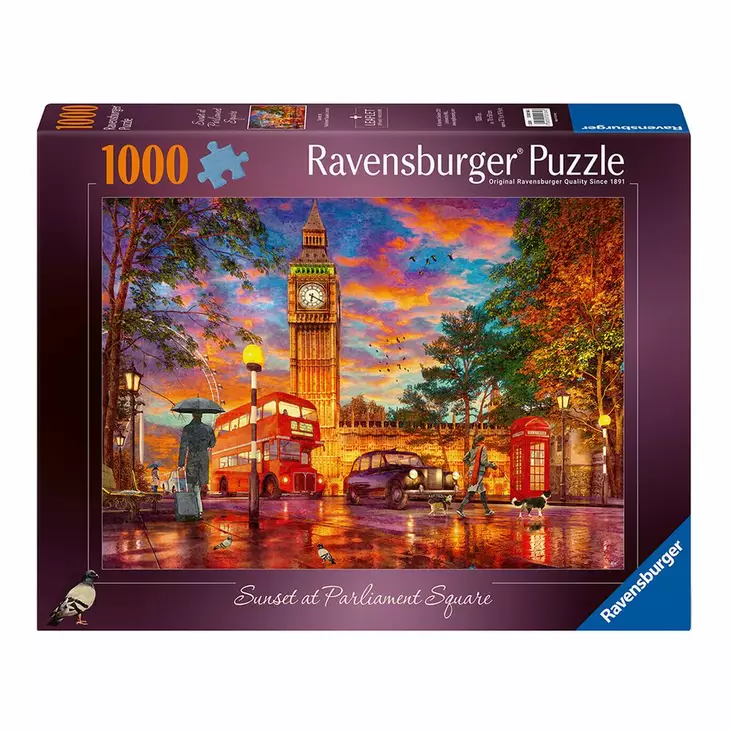 Ravensburger Palapeli Sunset At Parliament Square 1000 palaa - Palapelit ja pulmapelit - 4005555001843 - 1