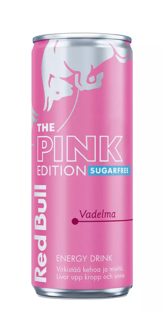 Red Bull Pink Edition Vadelma energiajuoma sokeriton 250ml - Energiajuomat - 90457203 - 1