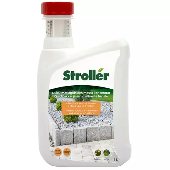Rikka- ja sammalhävite Stroller Quick 100% Natural tiiviste 1l - Tuhoeläinten ja rikkakasvien torjunta - 3664715065913 - 1