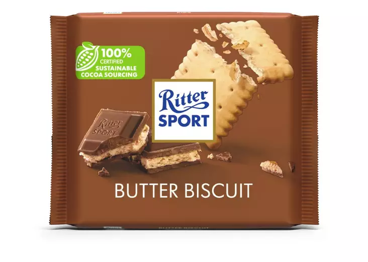 Ritter sport butter biscuit 100g - Suklaat - 4000417214003 - 1