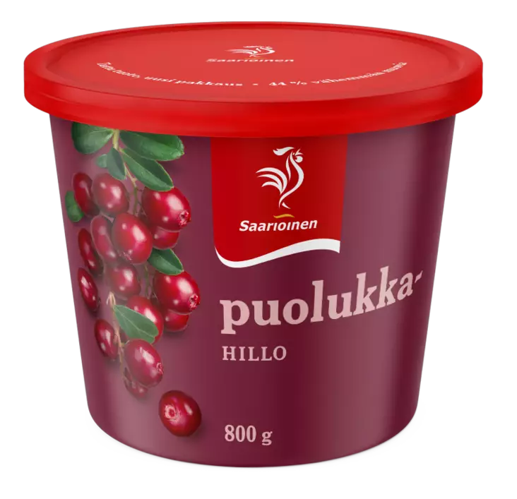 SAARIOINEN PUOLUKKAHILLO 800G - Hillot ja marmeladit - 6412000016143 - 1