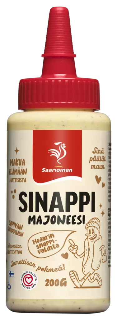 Saarioinen sinappimajoneesi 200g - Majoneesit,maustekastikkeet ja tahnat - 6412000014033 - 1