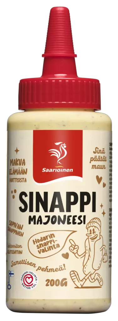 Saarioinen sinappimajoneesi 200g - Majoneesit,maustekastikkeet ja tahnat - 6412000014033 - 1