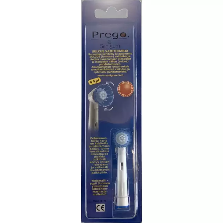 Sähköhammasharjan vaihtoharjat 4kpl - Sähköhammasharjojen vaihtopäät - 6430037753503 - 1