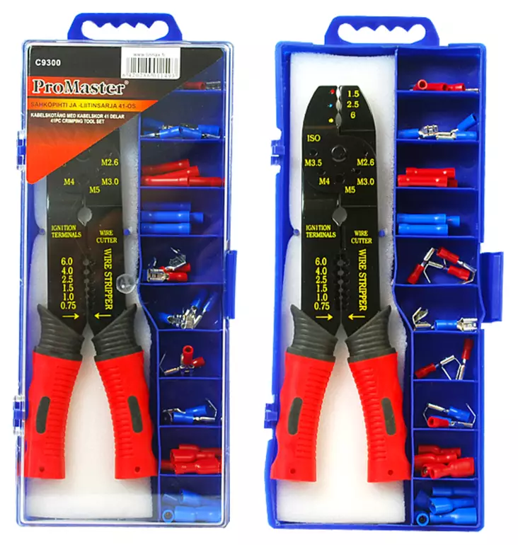 Sähköpihti ja -liitinsarja 41-os - Kaapeli- ja kuorintapihdit - 6420286011493 - 1