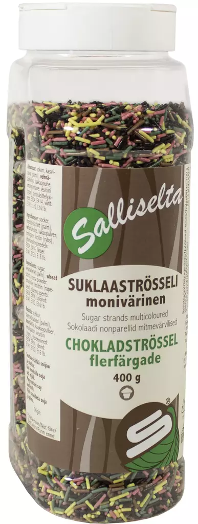 Sallinen moniväri suklaaströsseli 400g - Leivontamausteet ja -ainekset - 6436501005833 - 1