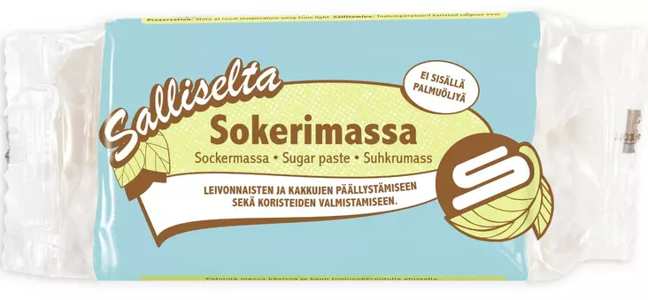 Sallinen sokerimassa vaaleansininen 250G - Muut leivontatuotteet - 6436501029983 - 1