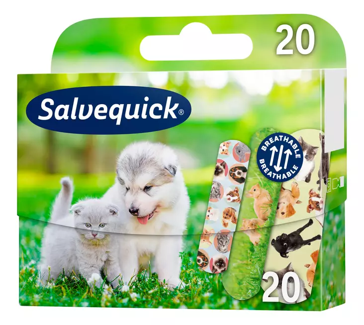 Salvequick laastari 20kpl Animal Planet - Desifiointi ja laastarit - 7310610014063 - 1