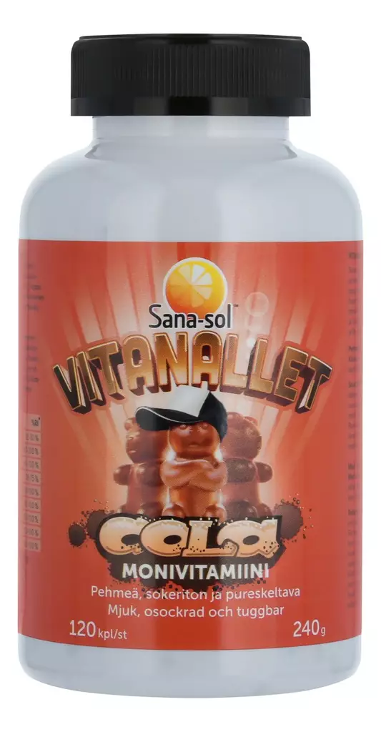 Sana-sol Vitanallet Cola monivitamiini - Vitamiinit ja mineraalit - 7070866029623 - 1