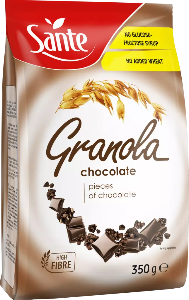 Sante Granola suklaa 350g - Murot, myslit ja hiutaleet - 5900617002983 - 1