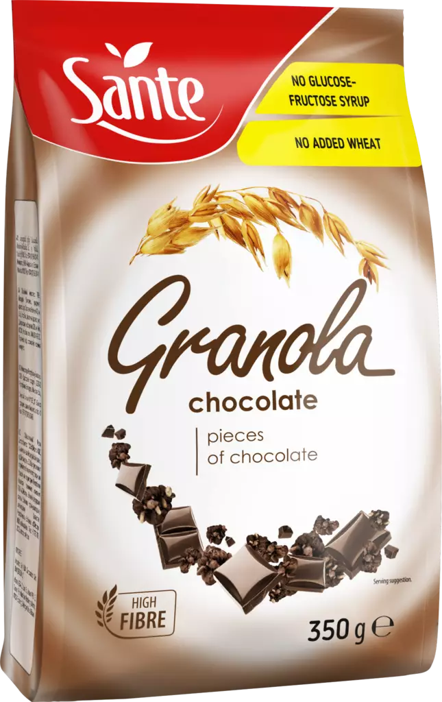 Sante Granola suklaa 350g - Murot, myslit ja hiutaleet - 5900617002983 - 1