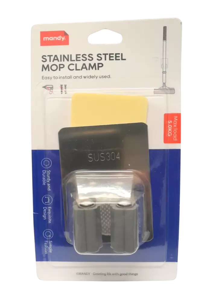 Seinäkiinnike 8x6x3,5cm SS teräs - Koukut ja naulakot - 6438506002053 - 1