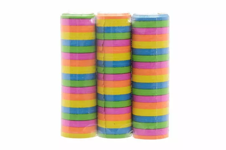 Serpentiini neonväri 3rll/pkt - Vappukoristeet - 6410412903853 - 1