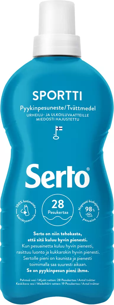 Serto Sportti pyykinpesuneste 750ml - Pyykinpesu- ja huuhteluaineet - 6417964578423 - 1