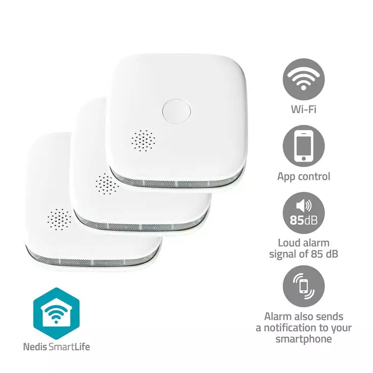 Smartlife palovaroitin wi-fi - Häkä-, kaasu- ja palovaroittimet - 5412810464593 - 1