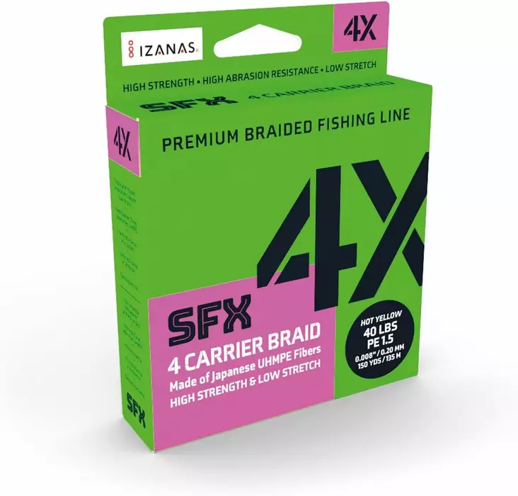 Sufix SFX Kuitusiima Hot Yellow 4X 135m 0,148mm 7kg - Siimat - 024777723153 - 1