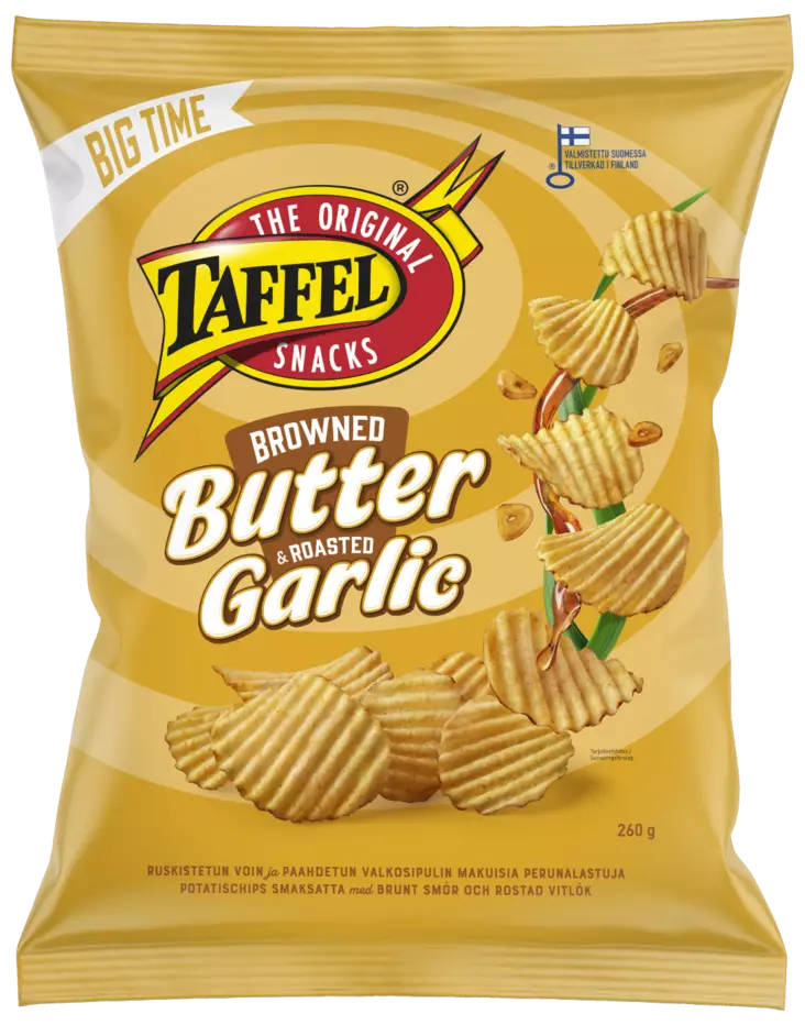 Taffel Butter&garli 260g - Sipsit, snacksit ja pähkinät - 6410380054823 - 1