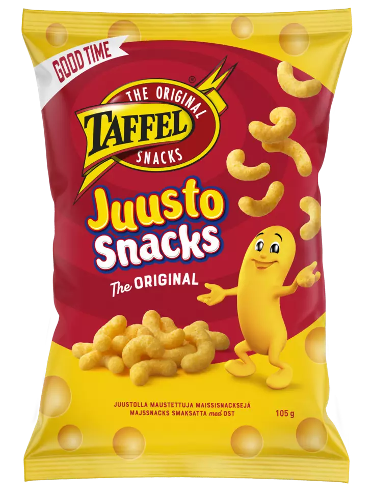 Taffel juustosnacks 105g - Sipsit, snacksit ja pähkinät - 6410380052263 - 1