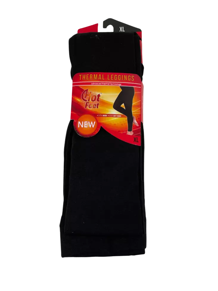 Thermolegginsi hot feet musta XL - Naisten alusasut - 6438159982023 - 1