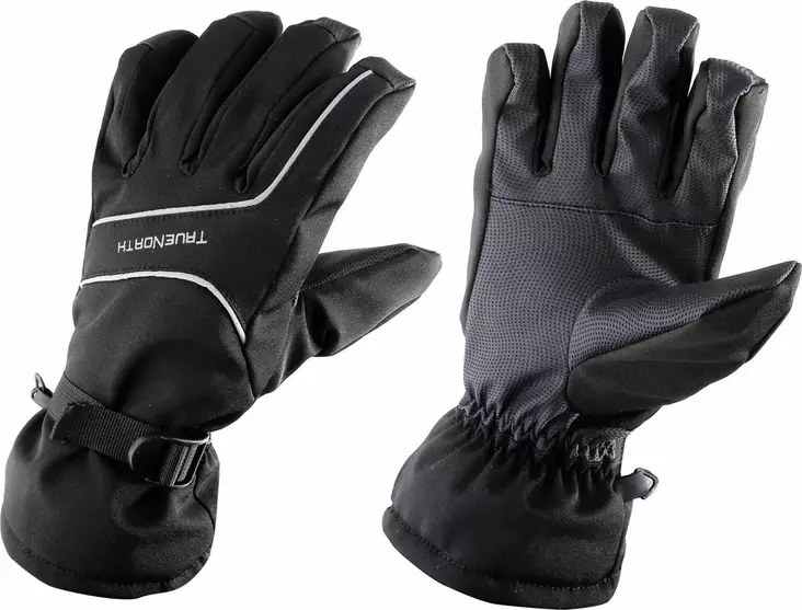 True North toppahanskat musta koko 4 - Lasten päähineet ja käsineet - 7312590331123 - 1