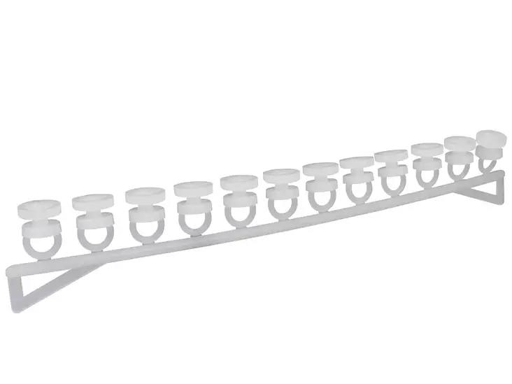 U-kiskon pyöröliukusarja 2x12kpl - Verhotangot ja verhotarvikkeet - 6414675051993 - 1