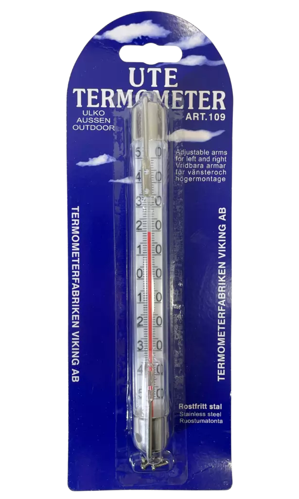 Ulkolämpömittari lasiputki 210x25mm - Lämpömittarit - 7316040001093 - 1